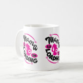 Mug Déclaration de grossesse en art typographique Cute (Devant gauche)