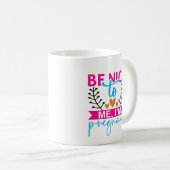 Mug Déclaration de grossesse mignonne en art de mots (Devant droit)