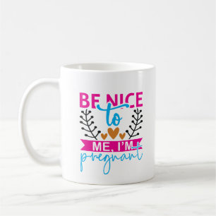 Mug Déclaration de grossesse mignonne en art de mots