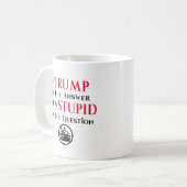 Mug Déclaration de protestation sarcastique contre Tru (Devant gauche)