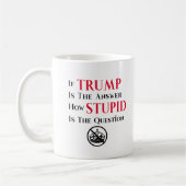 Mug Déclaration de protestation sarcastique contre Tru (Gauche)