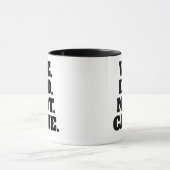 Mug Déclaration de texte moderne | Typographie Texte B (Centre)
