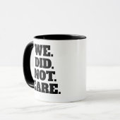 Mug Déclaration de texte moderne | Typographie Texte B (Devant gauche)