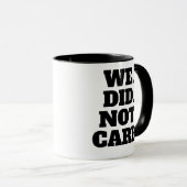 Mug Déclaration de texte moderne | Typographie Texte B (Devant droit)