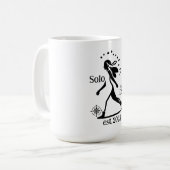 Mug Déclaration de voyageur solo confiant (Devant gauche)