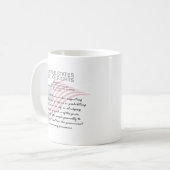Mug Déclaration Des Droits Des États-Unis. Premier ame (Devant gauche)