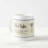 Mug Déclaration des droits - troisième amendement (Devant gauche)