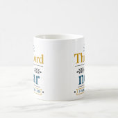 Mug Déclaration d'identité chrétienne Le Seigneur est  (Centre)