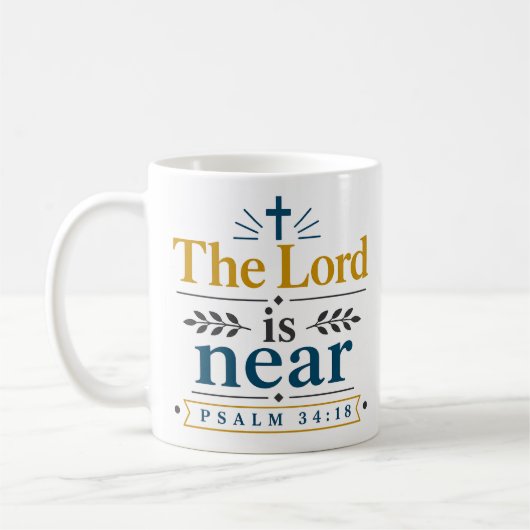 Mug Déclaration d'identité chrétienne Le Seigneur est  (Gauche)