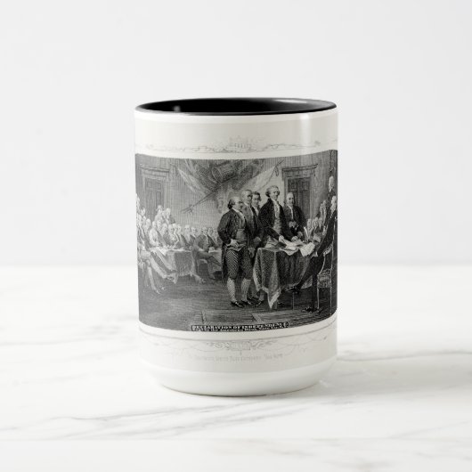 Mug Déclaration d'indépendance : billet de 2 dollars,  (Centre)