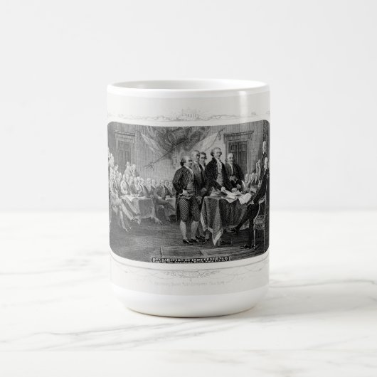 Mug Déclaration d'indépendance : Projet de loi de 2 $, (Centre)