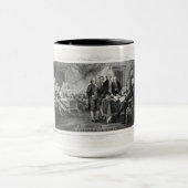 Mug Déclaration d'indépendance : Projet de loi de 2 $, (Centre)