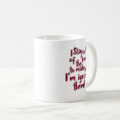 Mug Déclaration drôle d'ignorer les tendances Humour S (Devant droit)