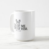 Mug Déclaration Jean 3:30 (Devant gauche)