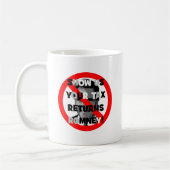 Mug Déclarations d'impôt de Romney (Gauche)
