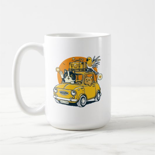 Mug Déclencher la frisson d'une excursion en voiture a (Gauche)