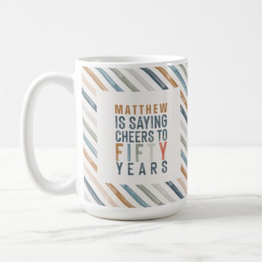 Mug déco de la fête du 50e anniversaire (Gauche)