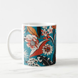 Mug Déco florale artistique : Motif Vintage sans coutu