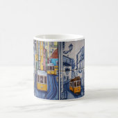 mug deco Lissabon Azulejos tramway Koffiemok (Center)