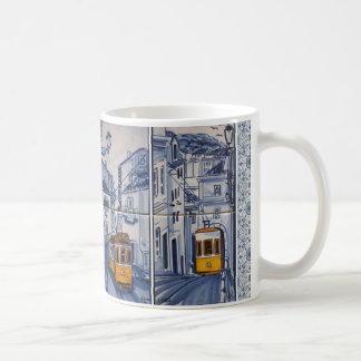 mug deco Lissabon Azulejos tramway Koffiemok