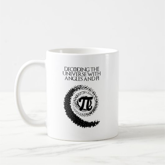 Mug Décodage des angles de l'univers Secrets Pi Math (Gauche)