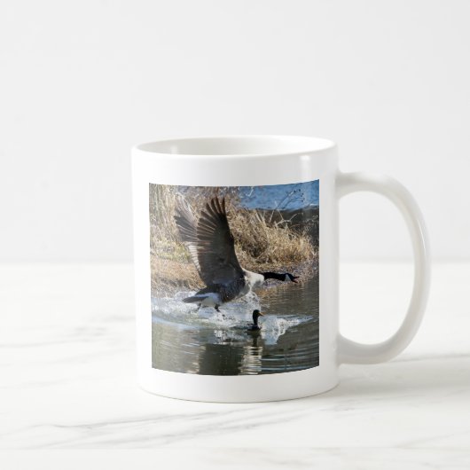 Mug Décollage canadien d'oie (Droite)