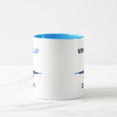 Mug Décollage d'aviation Wheels Up Minimaliste (Centre)