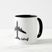 Mug décollage de l'avion (Devant droit)