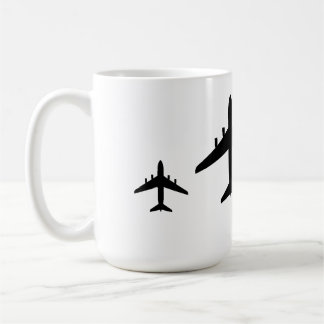 Mug "Décollage d'un avion dans des vents violents."
