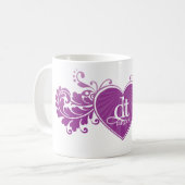 Mug Décollement Fangirl Purple Heart (tasse) (Devant gauche)