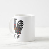 Mug DeColores Cursillo Rooster Noir Silhouette (Devant gauche)