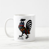 Mug DeColores Cursillo Rooster Noir Silhouette (Gauche)