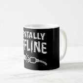 Mug Déconnecté mentalement – Citation drôle d'humeur d (Devant droit)