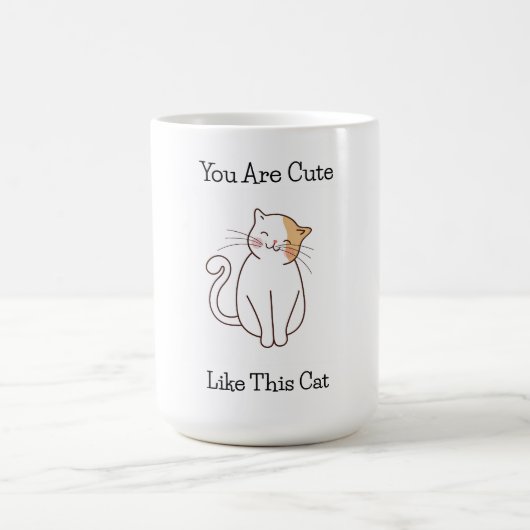 Mug Décontracté Chat Auto-Amour Confiance Pour Toute P (Centre)