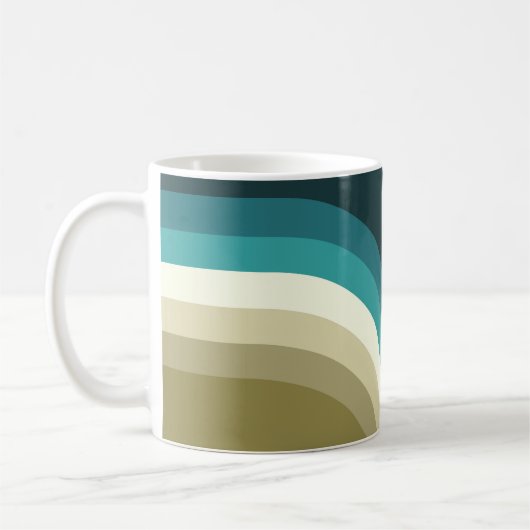 Mug Décor à deux arches de style rétro (Gauche)