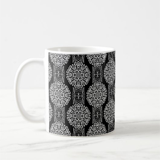 Mug Décor abstrait sans charme noir moderne avec (Gauche)