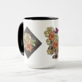 Mug Décor académique en cuir 3D (Devant gauche)