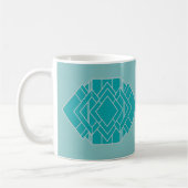 Mug Décor Art Déco turquoise inspiré (Gauche)
