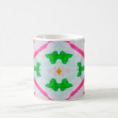 Mug Décor Boho Aquarelle. Coussin bleu Boho. Aquarelle (Centre)