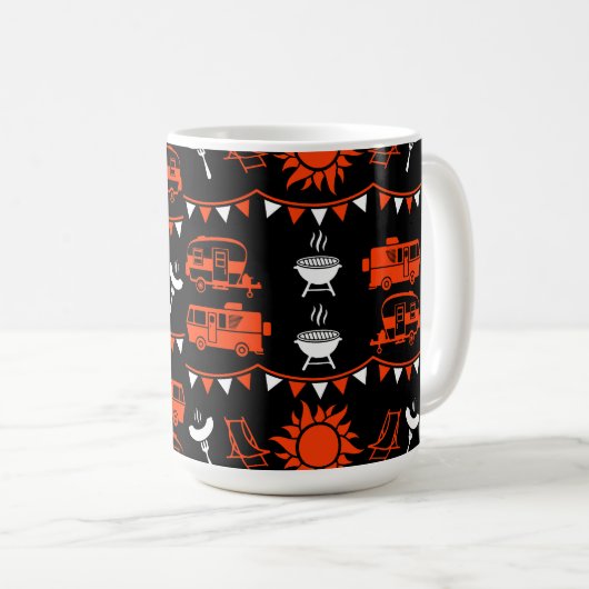 Mug Décor camping Caravan (Devant droit)