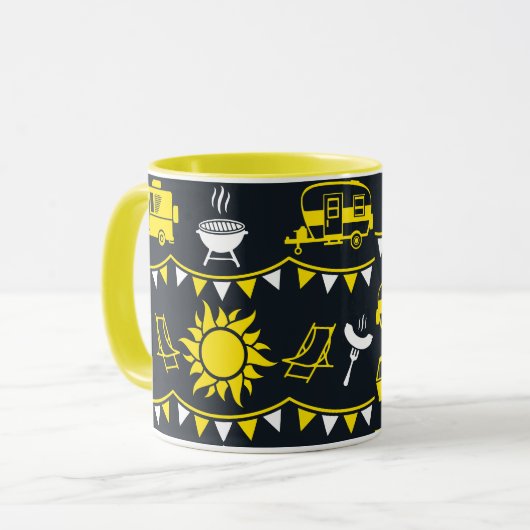 Mug Décor camping Caravan (Devant gauche)