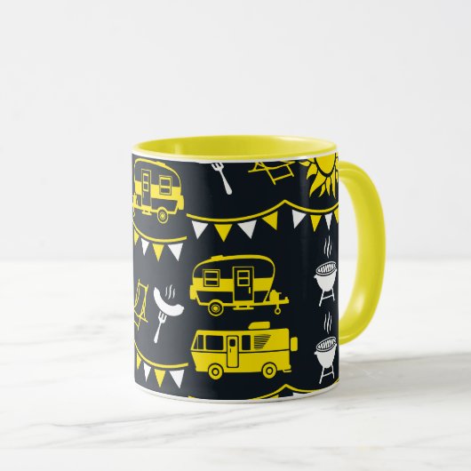 Mug Décor camping Caravan (Devant droit)