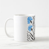 Mug Décor croix de Cornflower bleu (Gauche)