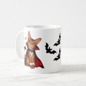 Mug Decor Cute Abyssinian Cat Vampire Dracula (Devant gauche)