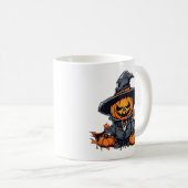 Mug Décor d'automne Citrouille d'Halloween (Devant droit)