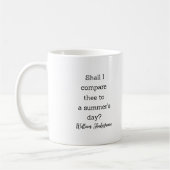Mug Décor de maison de citation d'été de Shakespeare (Gauche)