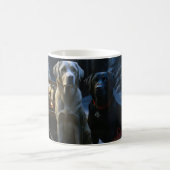 Mug Décor de Noël Chariot enneigé Labrador  (Centre)