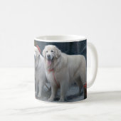 Mug Décor de Noël des Grands Pyrénées neige neige neig (Devant droit)