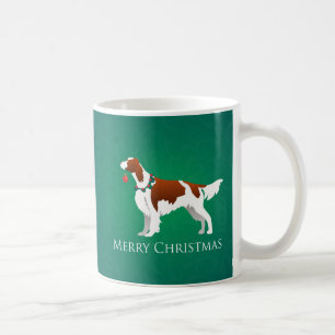 Mug Décor de Noël irlandais rouge et blanc