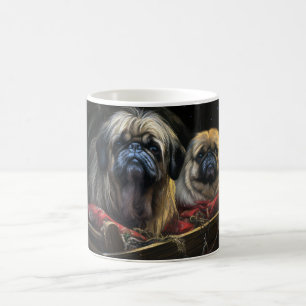 Mug Décor de Noël Pekingese Snowy Sleigh